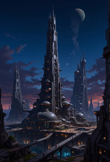 The Eastern Orthodox church in the futuristic megapolis at night. Slavic architecture. There is a moon in the sky.
<lora:artilands:0.5>,
<lora:Sci-fi_env_flux:0.5>,
<lora:FluxMythP0rtr4itStyle:1> mythp0rt,