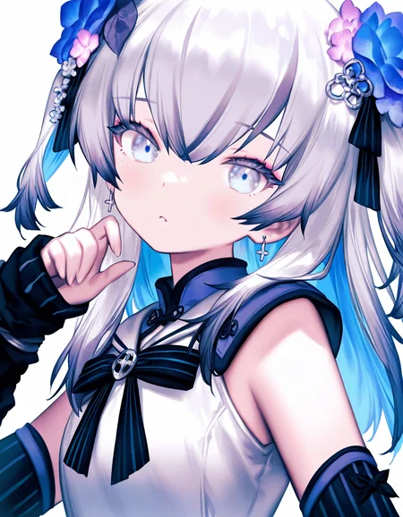 1girl,azuma seren,detached sleeves,pupils,(round face:0.8),looking at viewer,solo,upper body,<lora:seren-000011>,(lee hyeseung:0.8),, masterpiece, best quality, very aesthetic, absurdres,newest, incredibly absurdres,