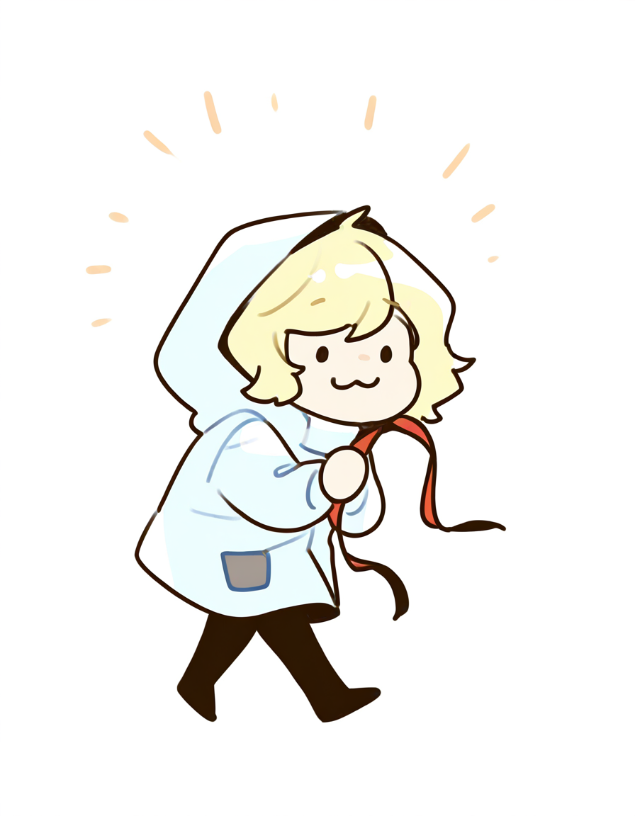 lamiya,anotherstyle,1girl,solo,chibi,short hair,hood,:3,simple background,full body,smile,white background,blonde hair,ribbon,holding,coat,bangs,red ribbon,pantyhose,hood up,long sleeves,closed mouth,walking,<lora:lamiya_noob>,
masterpiece,best quality,very aesthetic,absurdres,