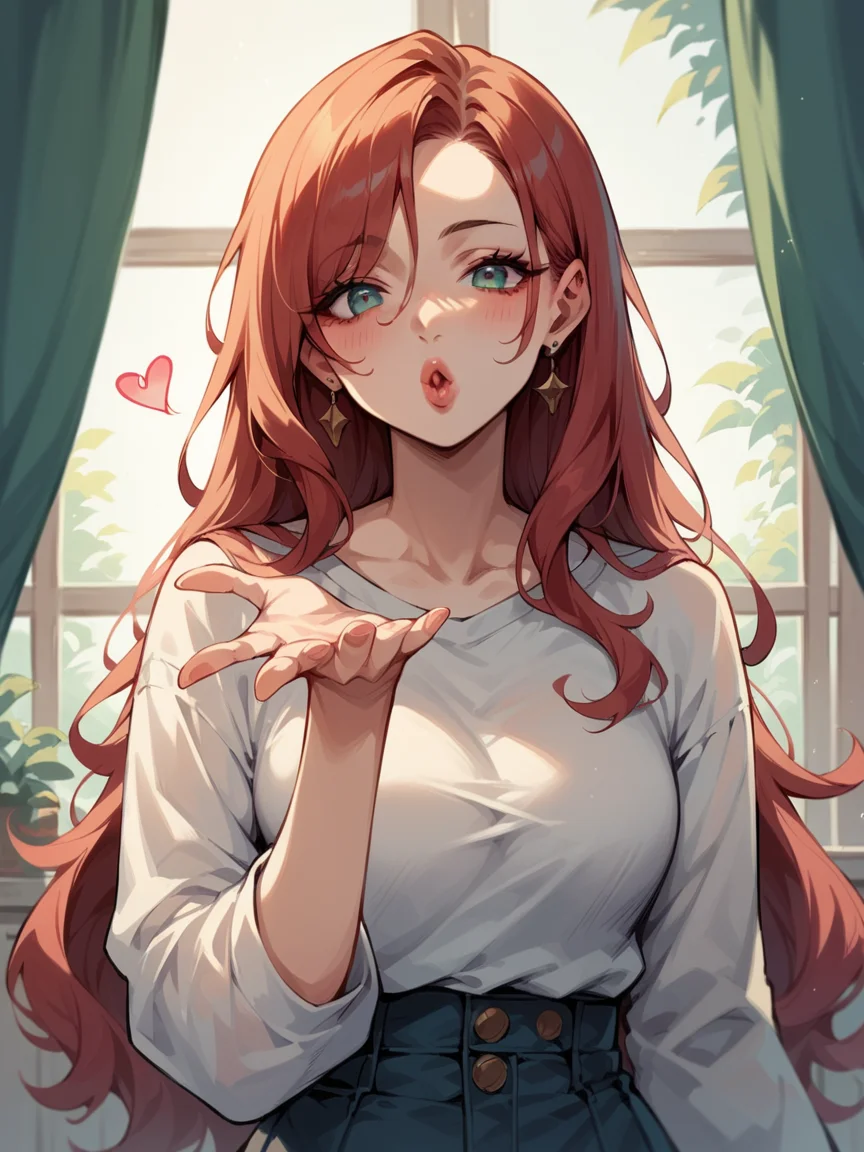 score_9, score_8_up, score_7_up, score_6_up, 1girl, long hair, <lora:k1ss3sXLP:0.6> blowing kiss, k1ss3s,