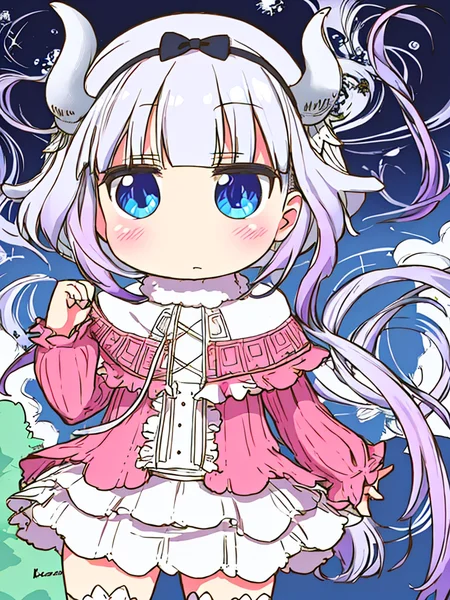 kanna, dragon_girl,, original,(illustration:1.1),(best quality),(masterpiece:1.1),(beautiful and clear background:1.25),(extremely detailed CG unity 8k wallpaper:1.1), (colorful:0.9),(depth of field:0.75),( ink splashing:0.95),(color splashing:0.85),(watercolor:0.65),
\\
(cowboy shot:1.4),blue (school uniform:1.4),
1girl, bangs, :d, brown hair, blue_eyes, dress, earrings,looking_at_viewer, neck_ribbon, long hair, smile,
\\
classroom, indoor, sunny, detailed blue sky,
<lora:kannaKamui_v1:0.8>
