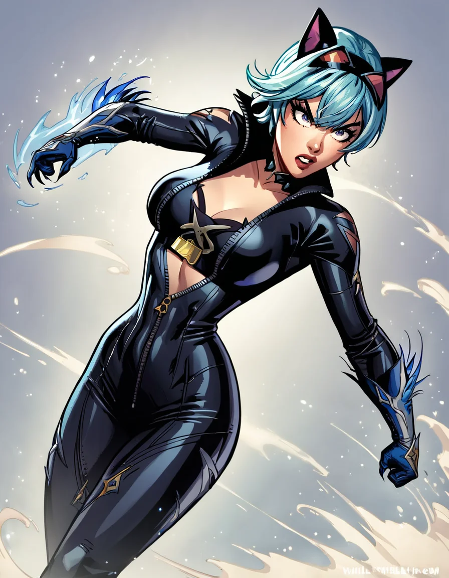 score_9, score_8_up, score_7_up,
rating_questionnable, rating_safe,source_anime,
eula, blue hair, catwoman,super hero,
comic book cover,
action pose,
<lora:scott_campbell:0.9>c4mpbell