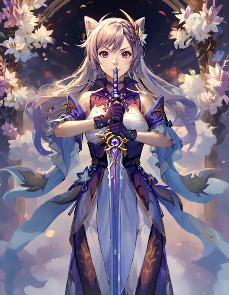 score_9, score_8_up, score_7_up,
source_anime, rating_safe,
keqing,
one-handed,planted-sword,holding sword,
fantasy background,
<lora:planted_sword:1>