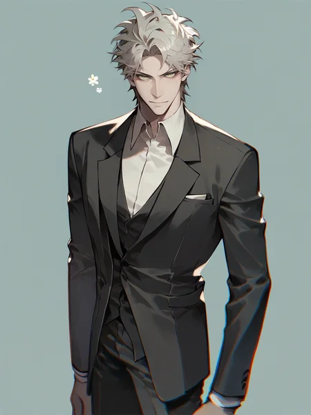 score_9, score_8_up, score_7_up, score_6_up, score_5_up, <lora:kiyoshiSTXLP:1> kiyoshist, 1boy, suit, solo