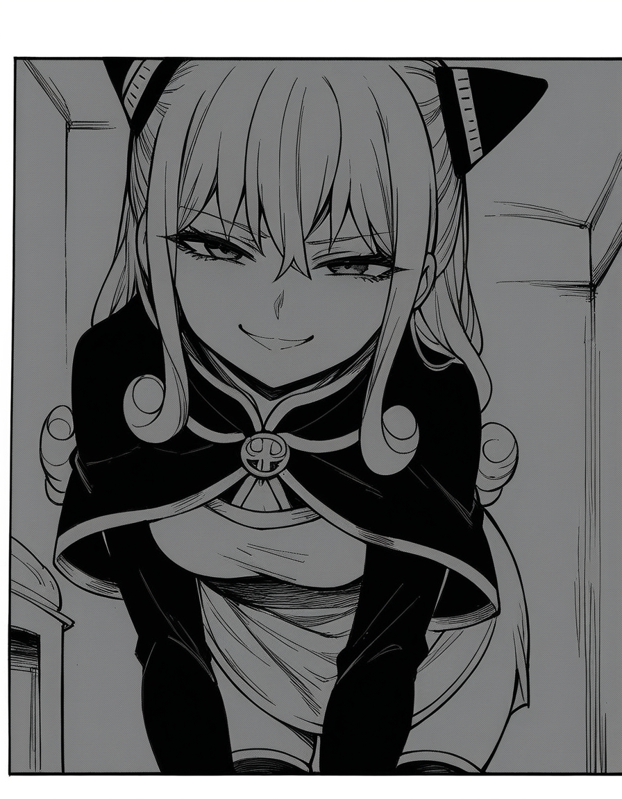 score_9, score_8_up, score_7_up, source_anime, <lora:ashe-talton-manga-ponyxl-lora-nochekaiser:1>, rengoku ashe, long hair, greyscale, monochrome,, thighhighs, long sleeves, capelet, cape, dress, white dress,, indoors, bent over, smile, smug, looking at viewer, solo,, smile, looking at viewer, solo,, cowboy shot, dutch angle