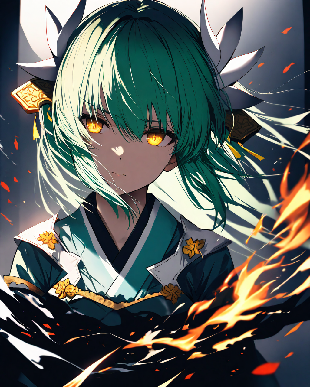 KiyohimeFateGrandOrder,
KiyohimeBR1stAscension,
1girl, solo, upper body,
<lora:kp_KiyohimeFateGrandOrderAnimagineXL_v1_0:1.0>,
BREAK
masterpiece, best quality, absurdres, 
ultra-detailed, moody lighting,
depth of field,