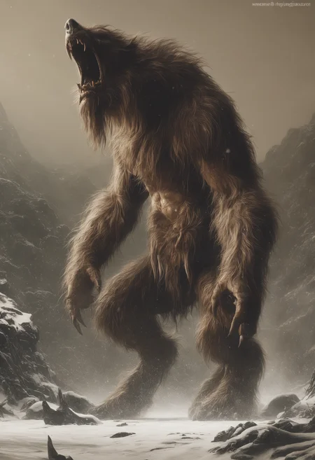 manbearpig, cinematic lighting, monster, <lora:manbearpig-10:0.85>, horror movie, eldritch