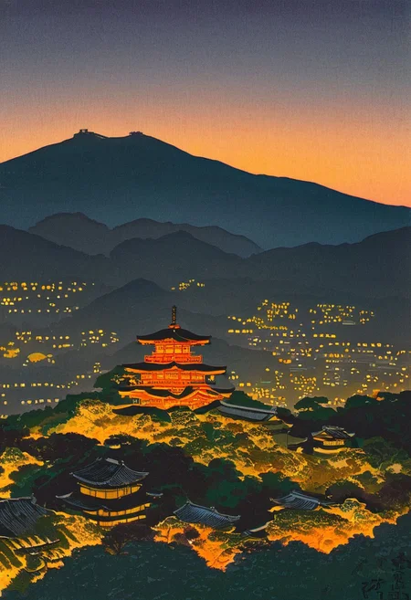 Twilight at Kiyomizu-dera