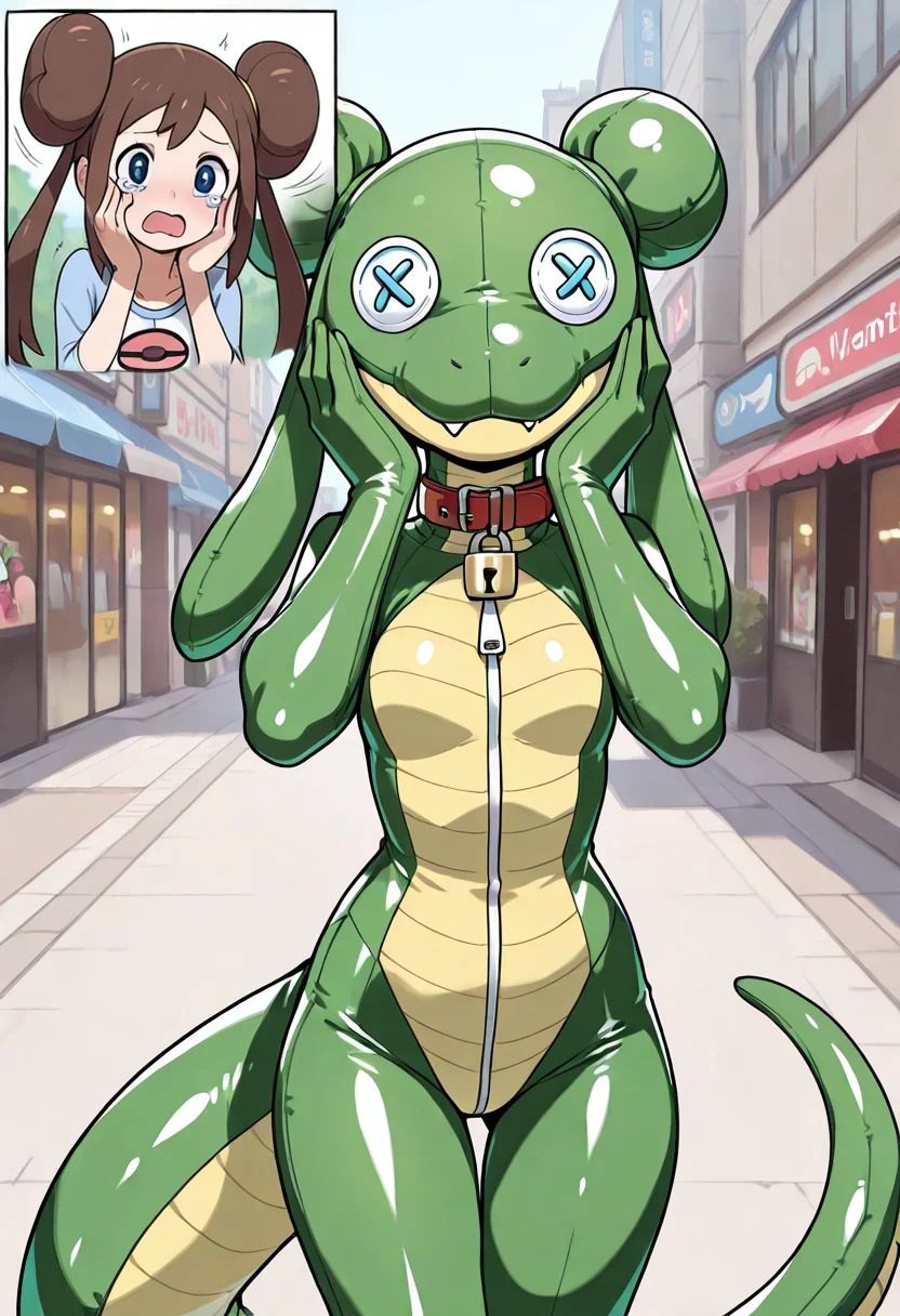 masterpiece,high quality,score_9,score_8_up,(inset:1.2),comic,no mask,single panel,shocked,embarassed,hands against face,score_7_up,cute,solo,1girl,public background,outdoors,<lora:r0s4_ILL:0.8>,omsr0s4,long hair,double bun,twintails,brown hair,blue eyes,white shirt,tears,