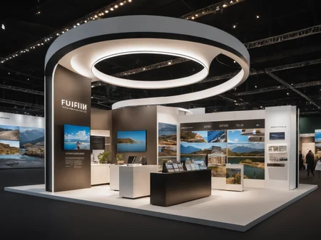 <lora:JJsExhibition_Stand_XL:.7> ,((Exhibition Stand)), building,masterpiece , best quality, RAW photo, subject, 8k uhd, dslr, soft lighting, high quality, film grain, Fujifilm XT3, indoors, scenery,t, real world location,, enough detail, high resolution, 8k, HD, super realistic, Photorealistic, highly detailed,