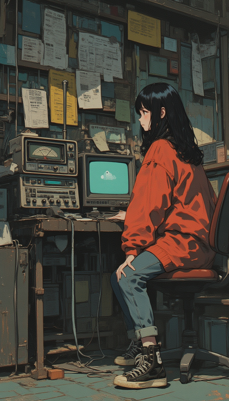 a girl ghost hunt,radio,1960s,lyh_niji