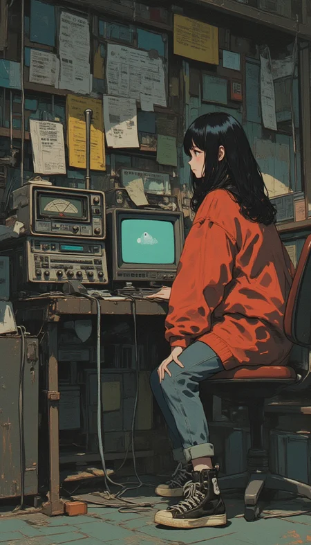 a girl ghost hunt,radio,1960s,lyh_niji