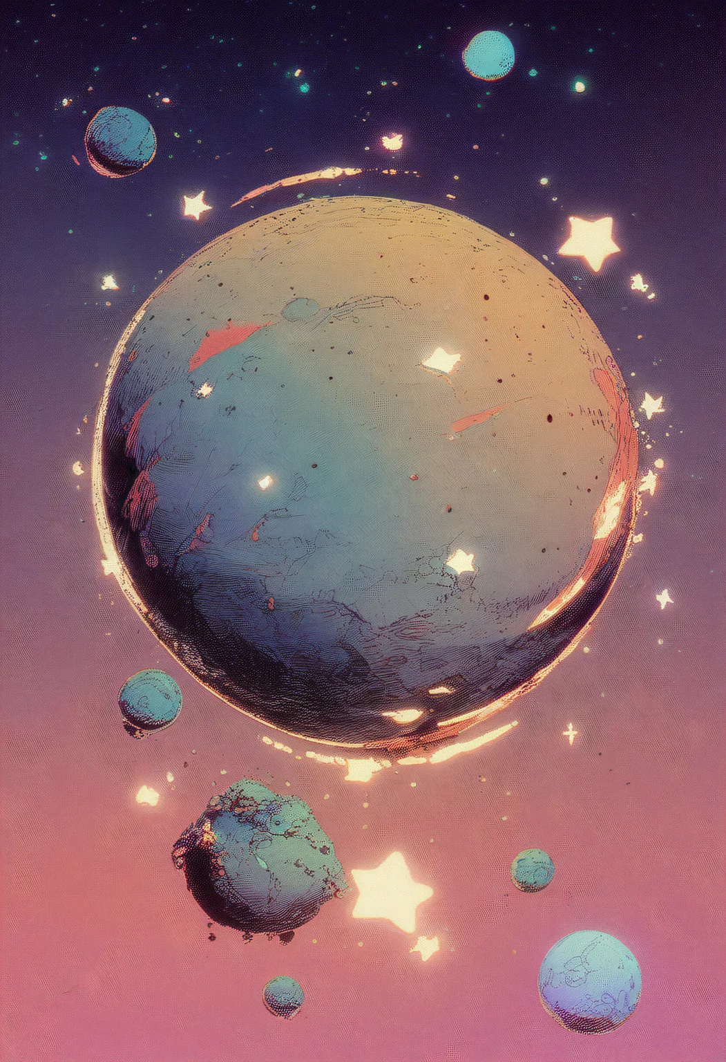 score_9, score_8_up, score_7_up, score_6_up, zy_moore, no humans, moon, star, (sky), space, planet, <lora:zy_moore_v1:1>