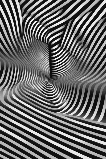 <lora:Op Art:1>Op Art - black and white lines optical illusion. Whenn looking, lines seems to move as optical illusion