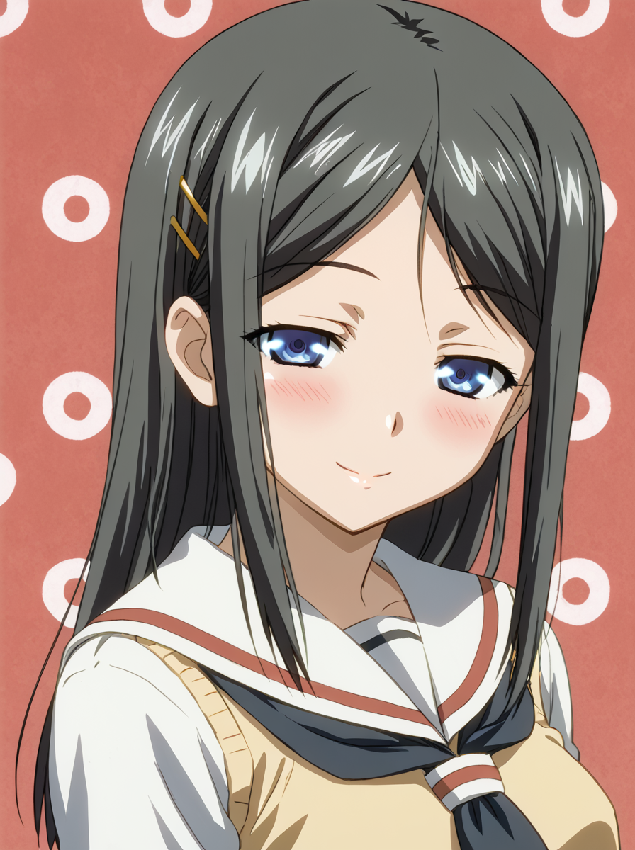 detailed background, shiny skin, posing, rating safe, 
<lora:jelsis.pony:1>,
jelsis, haruka,
school uniform, 
half-closed eyes, looking at viewer, seductive smile,