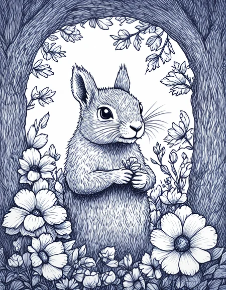 novuschroma42 style ballpoint pen drawing of squirrel sheep with flowers <lora:novuschroma42 style_blue:1> <lora:sdxl_lightning_8step_lora:1>