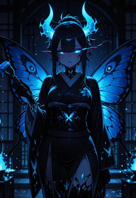masterpiece, sharp detail, intricate detail, 1girl, masterpiece, amazing quality, best quality, ultra-detailed, 8K, illustrating, CG, bioluminescent skin, ultra-detailed-eyes, detailed background, cute girl, eyelashes, lowlight
BREAK
sexy, slutty, hot, aroused,
Leanan Sidhe, butterfly wings, paint brush, paint splashes
BREAK
(EyesHD:1.2), (4k,8k,Ultra HD), masterpiece, best quality, ultra-detailed, very aesthetic, sharp focus, depth of field, ray tracing, best lighting, detailed illustration, detailed background, cinematic, beautiful face, beautiful eyes,
BREAK
detailed background, eyelashes, erotic, looking seductive, coy. dynamic action image, detailed face, detailed eyes, direct mesmerizing gaze,
BREAK
glowing eye, glowing eye trails, japanese clothes, kimono, glowing, looking at viewer, obi, sash, horns, glowing horns, particles, glowing particles,