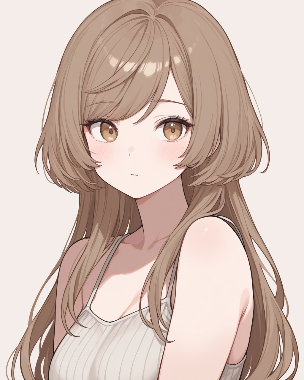 masterpiece, best quality, highres, simple background, 
1girl, jfcut, long hair, swept bangs, 
<lora:jellyfish_haircut_il_v1:0.5>