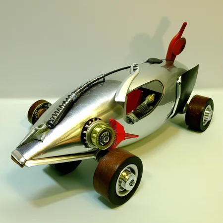 recyclforge futuristic car<lora:recyclforge:1>