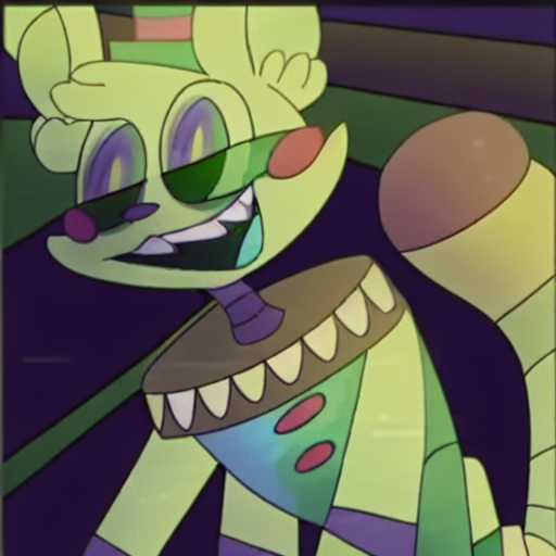 furry, 1boy, card, colored sclera, hat, simple background, smile, pokemon (creature), teeth, rdwtd