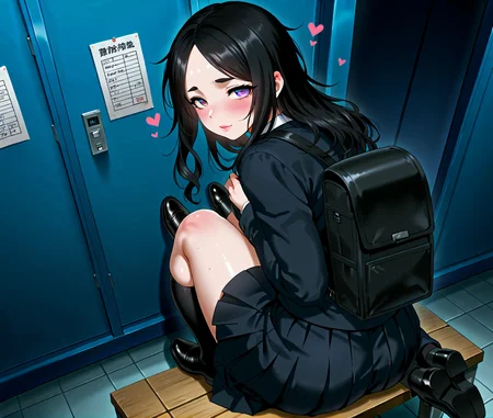 PonyScores7, source_anime, ah1, IllustriousQual, Mdastarou, <lora:natsumi_style:0.5>, <lora:by_usakun-pony:0.4> by usakun, <lora:Akina_Bbw_Style_-_PonyXL:0.2> AkinBw
BREAK (zoom_out:1.8), (Eye-level angle (from back) view, focus on feet)
BREAK 1girl, mature female, (round face:1.2), (thick eyebrows:1.3), (curvy), round-chin, caucasian, (plump face), <lora:Round_face:0.2>, <lora:ETO_OCPonyXL:0.3> eto_oc, skindentation, (plump), thick thighs, wide hips, busty, voluptuous, lips, <lora:venus body PonyXL:0.3>, <lora:shinyskin2:0.2> glistening skin
BREAK  (((curly hair), long hair, (black hair:1.4), (parted hair:1.7), messy hair, kinky curls, <lora:hairdetailpxl:0.2> hairdetailpxl))
BREAK ((half green and brown eyes), (colorful eyes), (multicolored eyes), (downturned eyes:1.4), <lora:expressive eyes:0.2> expressive eyes, <lora:eyedetailpxl:0.2> eyedetailpxl, <lora:Eyes_High_Definition:0.2> EyesHD)
BREAK ((Heart with an arrow through it,  <lora:Expressive_H:0.2> Expressiveh, <lora:Emotional_Anime_Expressions_PonyXL_Concept:0.2> emotional, <lora:Best_Facial_Expression_LoRA_PONY:0.2>, looking at viewer, <lora:Detailed expressive EXEV style -XL Pony V1.0:0.2> FaceDetail))
BREAK ((Concealed behind a sinister-looking mask, exuding malevolence))
BREAK fiery rose thermal-regulating insulation red satin bustier dress with a deep v-neckline and black thigh-high boots
BREAK (((School Locker Room, Compact space with rows of colorful lockers, a bulletin board covered in announcements, wooden benches for changing shoes, backpacks piled in a corner, the faint hum of conversation among students)))
BREAK <lora:xl_more_art-full_v1:0.2>, <lora:aesthetic_anime_v1s:0.2>, <lora:EpicF4nta5yXL:0.2>, <lora:detailxl:0.2> detailxl, <lora:Fant5yP0ny:0.2>, best quality, amazing quality, best aesthetic, absurdres, illustration, Volumetric_Lighting, ultra-detailed, very aesthetic, intricate details, 8k, masterpiece, best_quality
BREAK Stable_Yogis_PDXL_Positives, AS-Adult, <lora:Complicated fantasy portrait - XL Pony V2.0:0.2>, bad-hands-5, <lora:HDA_Detailer:0.3>, HDA_FatGirlXL