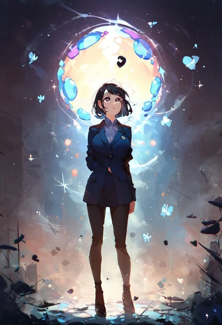 (Office), warm lighting, score_9, score_8_up, score_7_up, score_6_up, fog,
blue sphere
io
cube
black eyes
full body symbol-shaped pupils, sparkle, standing, heart-shaped pupils, looking up, light particles, solo, bug, no humans