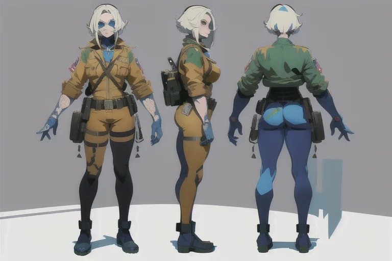 consept art,fallout \(series\),human,2d sprite,cel (shading:1.3), ,,((((best quality))), (((ultra detailed))), (((masterpiece))),