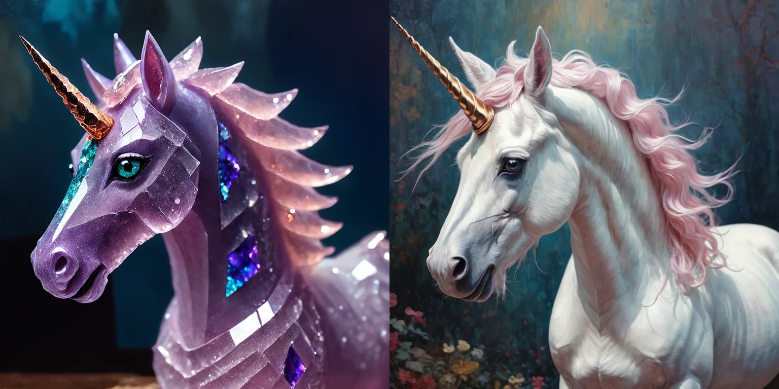 kcrstal17xl analog realistic Neo-Impressionism colour photo of a unicorn with 1 horn, very detailed, award-winning