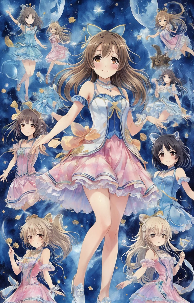 masterpiece,best quality,<lora:tbh47-sdxl:0.9>,illustration, portrait of idolmaster cinderella girls,