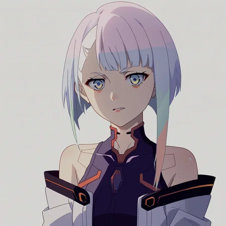 score_9, score_8_up, score_7_up, BREAK source_anime,
,<lora:cyberpunk_edgerunners_style_pony_r1:0.8>,
1girl, lucy \(cyberpunk\), bare shoulders,
