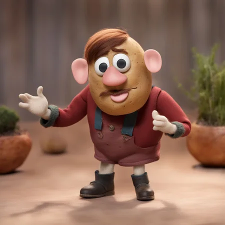 A socially awkward (potato) ClaymationX  <lora:SDXL-ClaymationX-Lora-000002:0.8>