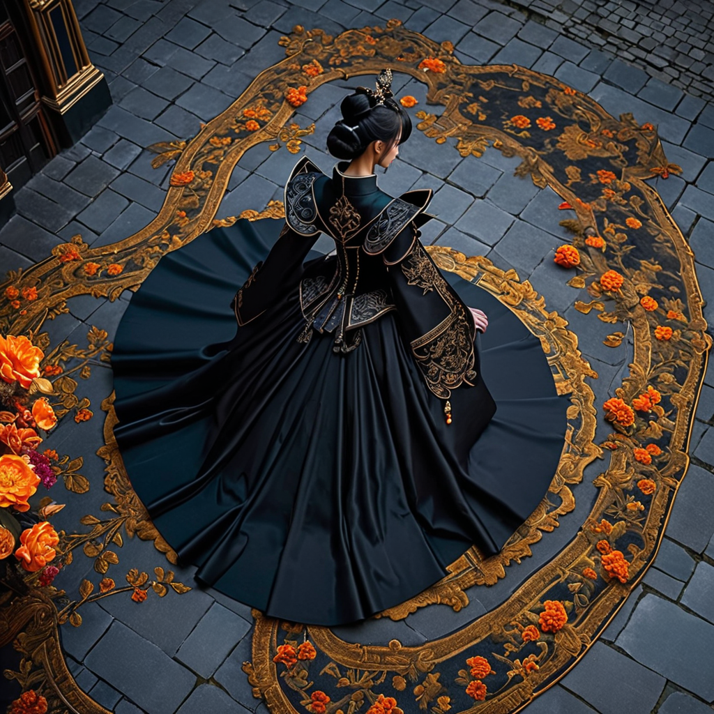 Strategy game style, exotic clothes, rpg, gothic, medieval, dark, moody, dangerous, creepy,
Iwan Baan, RubÃ©n Maya, Hashimoto GahÅ,
High Fashion . dynamic, dramatic, haute couture, elegant, ornate clothing, High Fashion
<lora:MJ52:0.4> <lora:clothing_slider_v19:1> <lora:- SDXL - vanta-black_contrast_V3.0:0.5> 10_vntblk, Overhead view, detailed map, units, reminiscent of real-time strategy video games