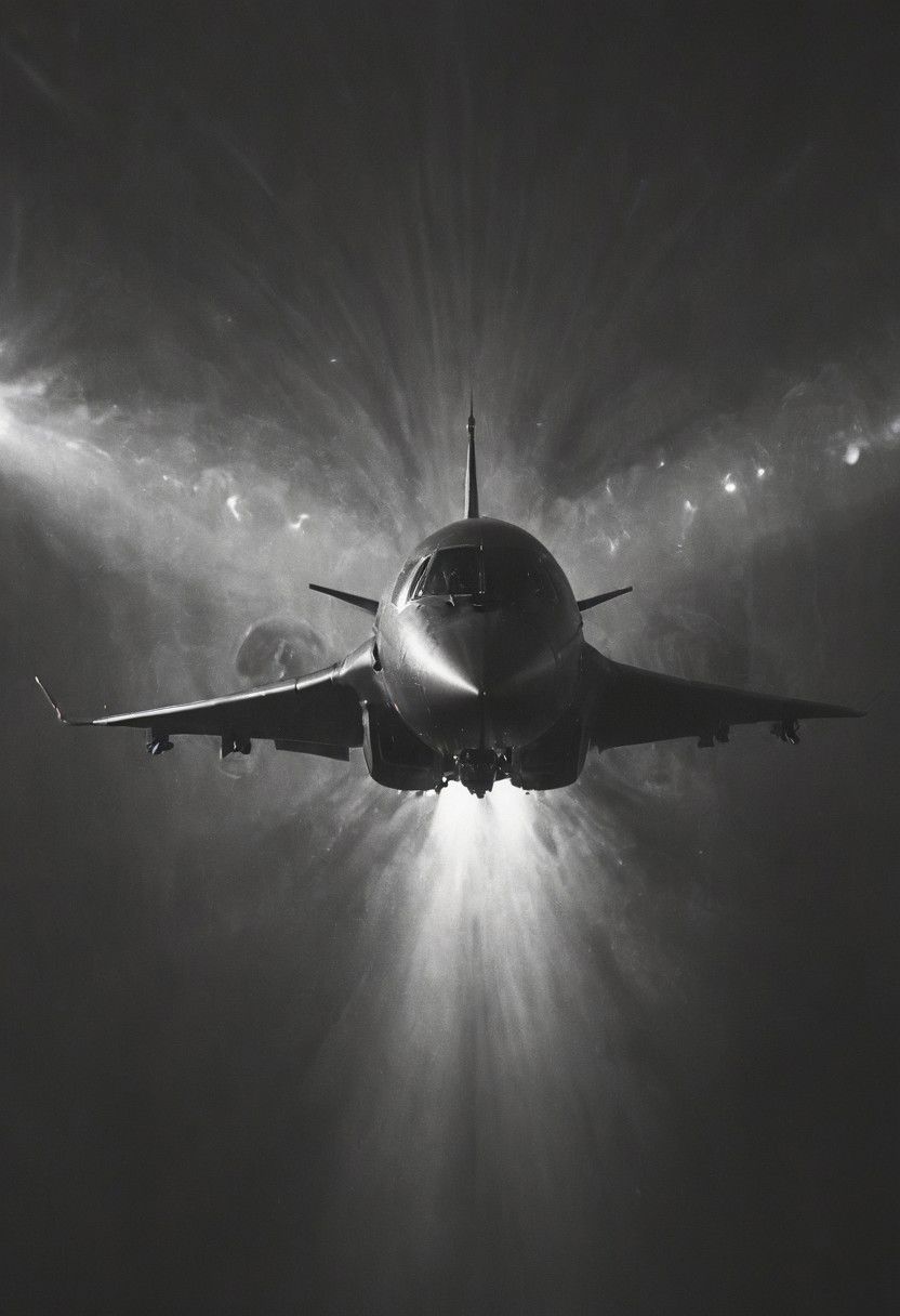 Create a vivid description capturing the essence of a close-up photograph inside the cockpit of a sleek, matte-black futuristic jet in flight. Highlight the discernible details: the pilot, confidently and mischievously smiling, with focused eyes locked onto the target. Convey a sense of high-speed motion, surrounded by billowing clouds, encapsulating the exhilarating and dynamic atmosphere within the cutting-edge aircraft.
 very detailed, atmospheric haze, Film grain, cinematic film still, shallow depth of field, highly detailed, high budget, cinemascope, moody, epic, OverallDetail, gorgeous, 2000s vintage RAW photo, photorealistic, candid camera, color graded cinematic, eye catchlights, atmospheric lighting, skin pores, imperfections, natural, shallow dof