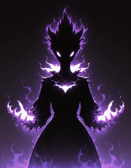 <lora:Shadows_v2_Buns:0.7> sh4d0w, black silhouette, purple aura, glowing, solo, Combusken, masterpiece, best quality, amazing quality