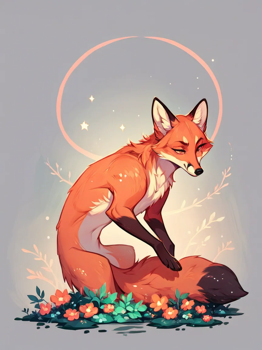 score_9, score_8_up, score_7_up, score_6_up, score_5_up, score_4_up,  <lora:g4l4xyXLP:0.8> g4l4xy, fox, galaxy
