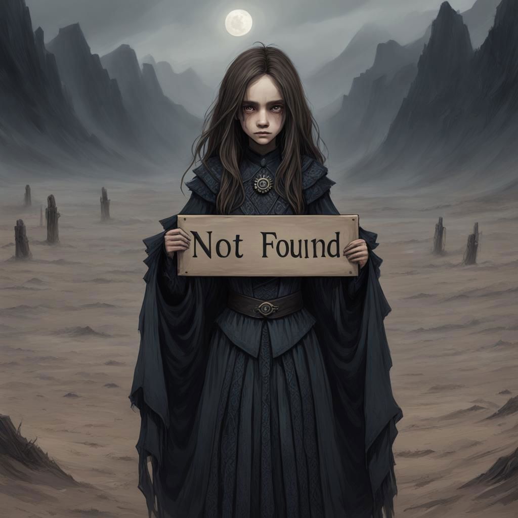 (((Ultra detailed, Megapixel)))
1girl, (((holding out a sign with number "NOT*FOUND"))), by charlie bowater and dan mumford and trevor Brown, hands, terror, gloomy, dark, blank face, no face, wasteland background, no mouth, no eyes, long hair