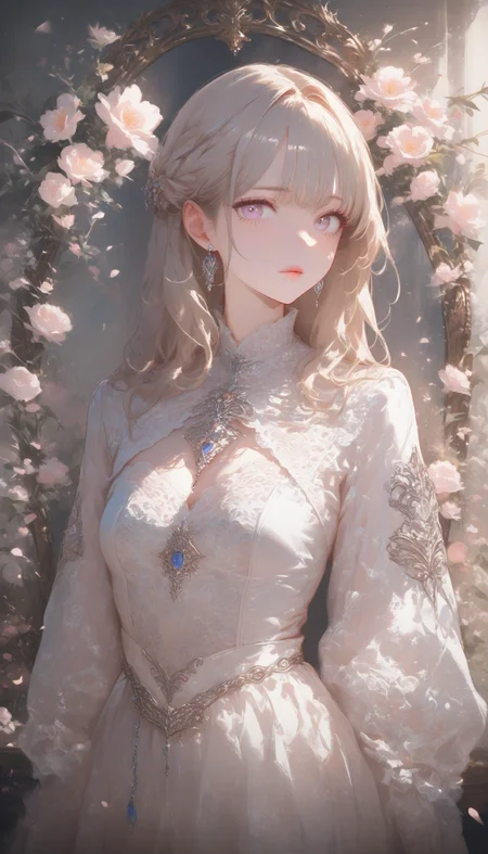 professional 3d model masterpiece,high score,great score,absurdres, <lora:Alice Prin_Complete:1>,Alice Prin (style, hair, dress, alice, prin), ., Naerys had the Targaryen looks, a fine and delicate beauty, almost unworldy. She was slender and small, with big deep violet in hue eyes and fine, pale, porcelain skin, near translucent. Naerys Targaryen. . octane render, highly detailed, volumetric, dramatic lighting