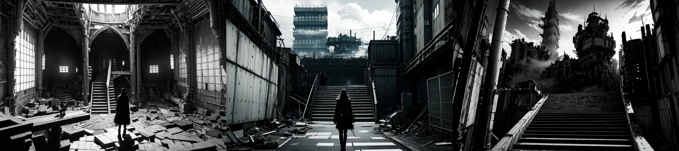 highly insanely detailed, masterpiece, top quality, best quality, highres, 4k, 8k, RAW photo, (very aesthetic, beautiful and aesthetic), 
__lazy-wildcards/subject/env-bg/nihei_tsutomu-blame-env/prompts__, 
<lora:ABARA:0.6>, 
(1girl:1.3), 
solo focus, 
__lazy-wildcards/dataset/background__,âââ