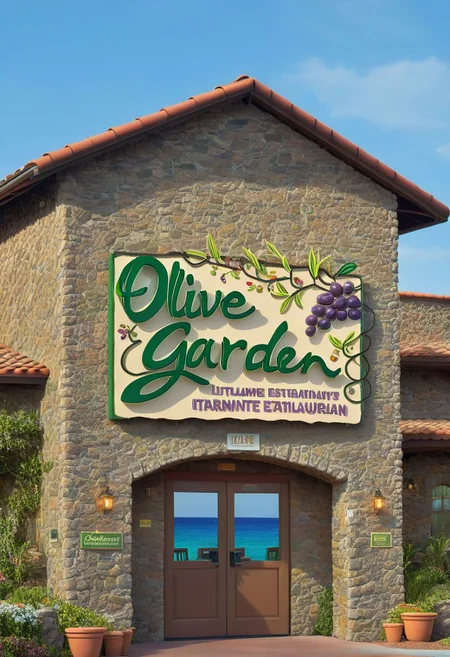 ((masterpiece, best quality)), high resolution, highly detailed, realistic,
OliveGarden, sign, logo, resturant under the sea, underwater, ocean, realistic photo (sharp focus, highly detailed, 4k, 8k, best quality, masterpiece, ultra highres:1)