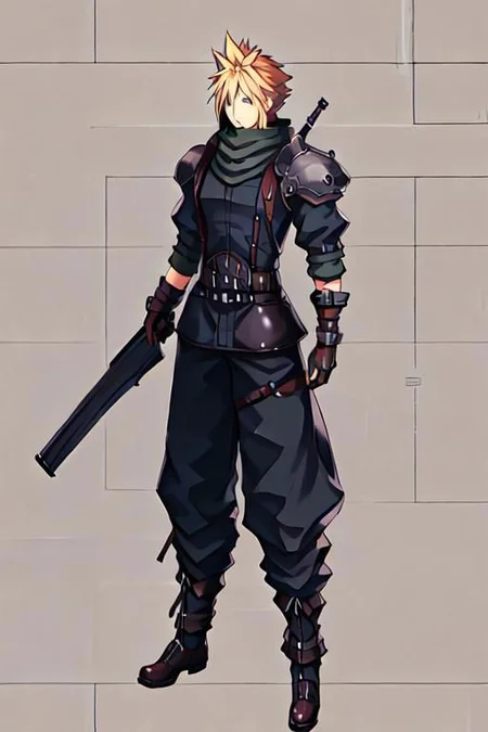 cloud strife, shinra_infantry_uniform