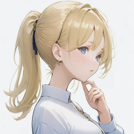 <lora:yugen_sdxl:1.2>
1girl, solo
jewelry, earrings, ponytail, simple background, hoop earrings, shirt, parted lips, ring, white background, looking at viewer, long sleeves, white shirt, upper body, hand on own chin
Focus stacking
Anime, 8k, absurdres, ultra detailed, highres, realistic, masterpiece, extremely intricate
