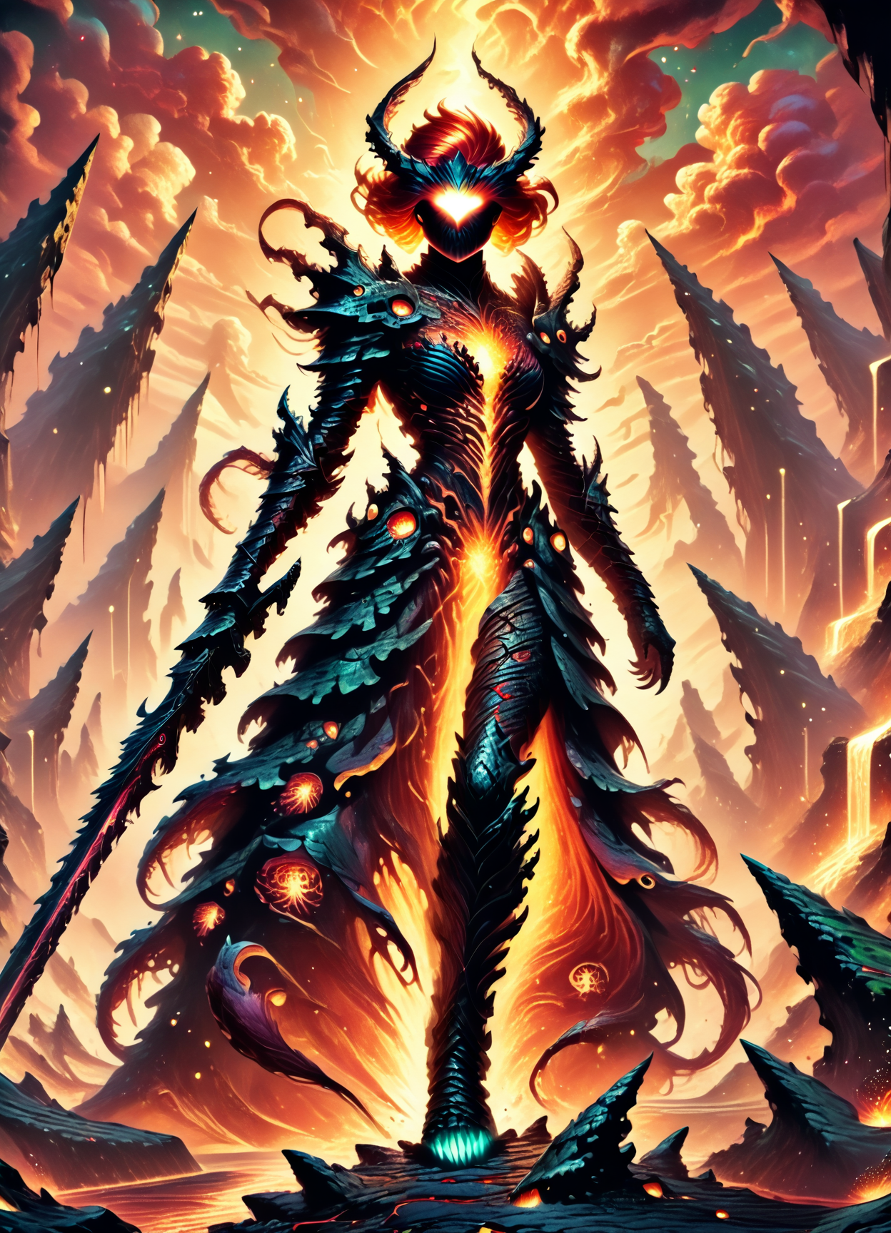 DonMF1r3y4by55XL, score_9, score_8_up, score_7_up, score_6_up,female mernos, golem artificer,dark knight, sword,  rating_safe    <lora:DonMF1r3y4by55XL-pony:1>