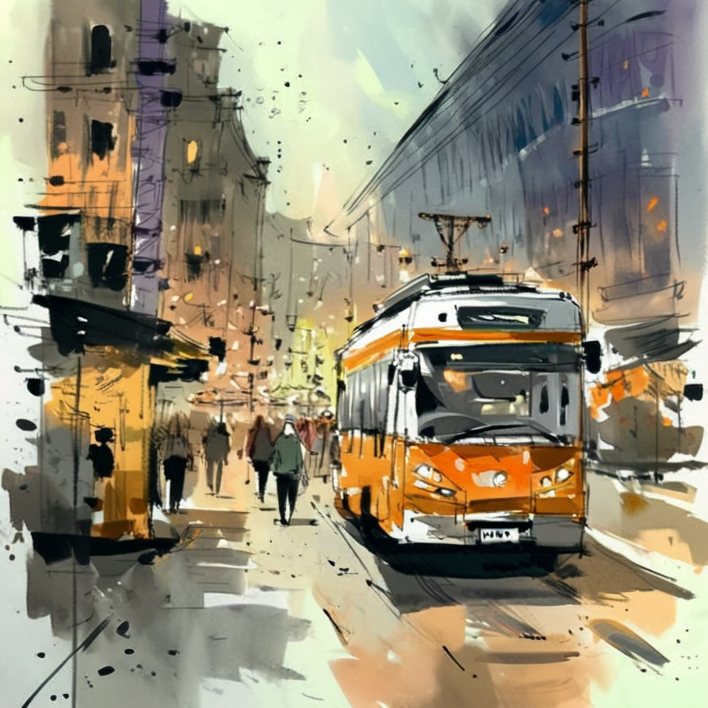 drawix16 car in city <lora:drawix16:1>