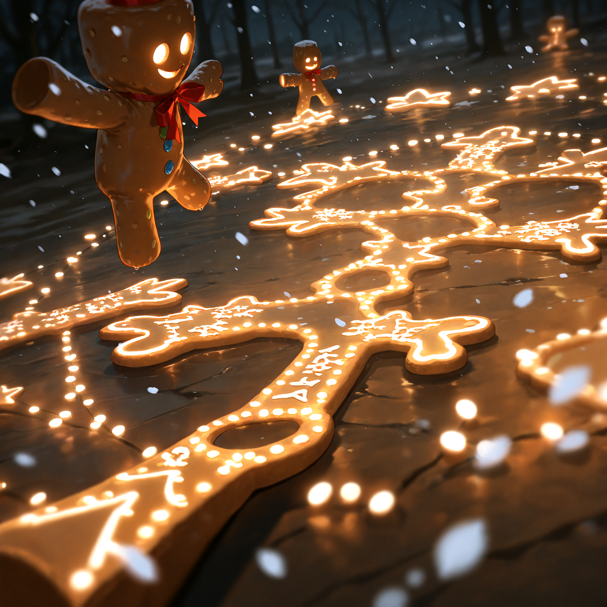 masterpiece, best quality, amazing quality, very aesthetic, absurdres,  newest, volumetric lighting
gingerbread,  snowing,  merry, Gingerbread woman,female,<lora:Gingerbread_Man:0.6>,
masterpiece, best quality, amazing quality, very aesthetic, absurdres,  newest, volumetric lighting