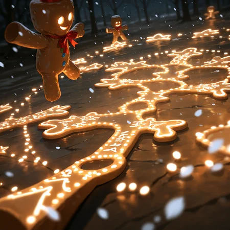 masterpiece, best quality, amazing quality, very aesthetic, absurdres, newest, volumetric lighting
gingerbread, snowing, merry, Gingerbread woman,female,<lora:Gingerbread_Man:0.6>,
masterpiece, best quality, amazing quality, very aesthetic, absurdres, newest, volumetric lighting
