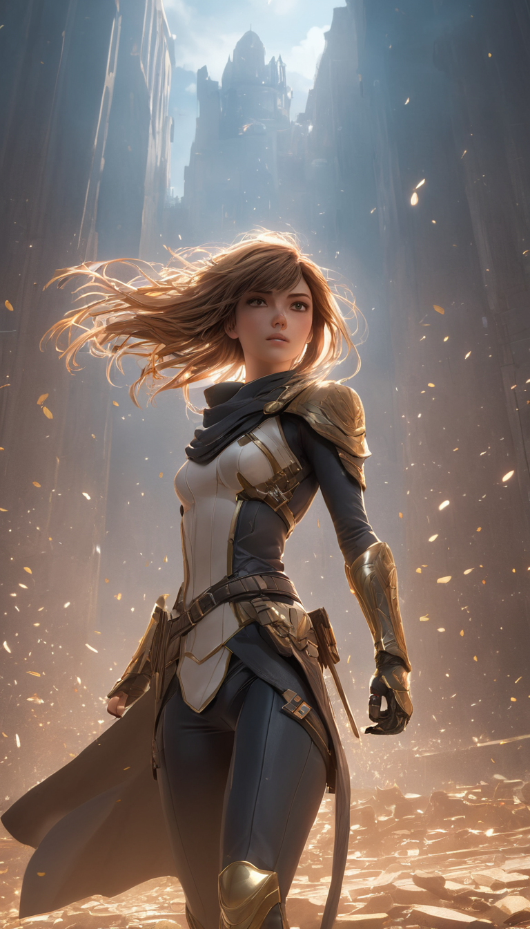 breathtaking Cinematic scene, hero view, 1girl, C.C., action pose, detailed background, masterpiece, best quality, high quality, highres, absurdres <lora:cc:1> . award-winning, professional, highly detailed