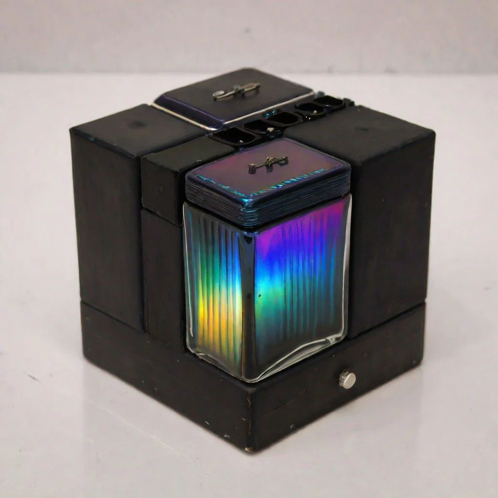 iridescent black