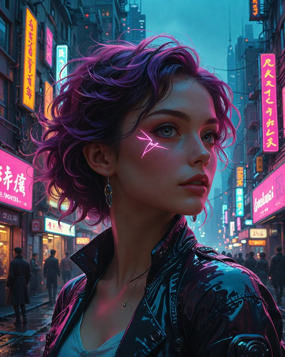 cyberpunk cityscape neonpunk style neonpunk style Kuvshinov-style: (soft anime realism), (retro-futuristic aesthetics), (pastel tones), (dynamic posing), Quantum leap second midnight with time glitches, Summer hurricane parties on floating blockchain islands , flux core, Sky coral reefs inhabited by crystal-winged serpents,Neuro-storm emitting brainwave patterns,AI dream projector beams in collective unconscious hubs, , Undulatus asperitas displaying van Gogh brushstroke patterns, , quantum radar hues -unseen dimension anxiety,
<lora:tbh124-sdxl:0.15> style of Jean-Antoine Watteau,
<lora:tbh129-sdxl:0.15> style of Michael Cheval,
<lora:cyber_vision_T.E.D:0.3> cybervision,
<lora:add-detail-xl:0.7>,
<lora:aidmaMJ6.1_v0.5_2:0.3> aidmamj6.1,
<lora:Flux-XL_Scenery:0.15> flux-scenery,
<lora:Flux-style-xl-lora:0.15> flux-style,
8K resolution, ultra-detailed cinematic composition, contemporary concept art style, volumetric magical atmosphere with ethereal glow, rich complementary color palette, vivid gradients and chiaroscuro contrast, dynamic perspective with layered depth of field, inspiring awe-inspiring mood, Unreal Engine 5 render quality, intricate textures, flawless anatomy, rule of thirds composition, luminous highlights, surreal ambiance, award-winning illustration, harmonious balance of light and shadow, photorealistic details, ArtStation trending, chromatic accents, nostalgic futurism, dreamlike serenity, bold creativity, professional finish, sharp focus, ambient background, fascinating dynamic motion,, Baroque art style, dynamic composition, dramatic lighting, rich colors, intricate details, professional-grade execution, captures the grandeur and theatricality of the Baroque period, Cyberpunk art style, futuristic cityscapes, neon-lit streets, high-tech and low-life, cybernetic enhancements, dystopian and gritty atmosphere . cyberpunk, vaporwave, neon, vibes, vibrant, stunningly beautiful, crisp, detailed, sleek, ultramodern, magenta highlights, dark purple shadows, high contrast, cinematic, ultra detailed, intricate, professional, cyberpunk, vaporwave, neon, vibes, vibrant, stunningly beautiful, crisp, detailed, sleek, ultramodern, magenta highlights, dark purple shadows, high contrast, cinematic, ultra detailed, intricate, professional . neon lights, dark alleys, skyscrapers, futuristic, vibrant colors, high contrast, highly detailed