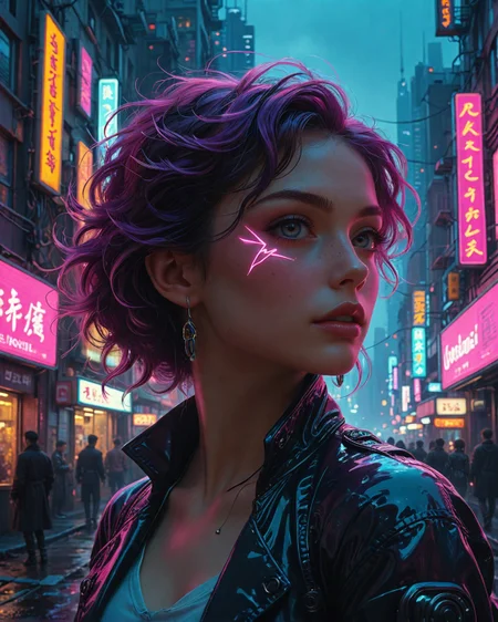 cyberpunk cityscape neonpunk style neonpunk style Kuvshinov-style: (soft anime realism), (retro-futuristic aesthetics), (pastel tones), (dynamic posing), Quantum leap second midnight with time glitches, Summer hurricane parties on floating blockchain islands , flux core, Sky coral reefs inhabited by crystal-winged serpents,Neuro-storm emitting brainwave patterns,AI dream projector beams in collective unconscious hubs, , Undulatus asperitas displaying van Gogh brushstroke patterns, , quantum radar hues -unseen dimension anxiety,
<lora:tbh124-sdxl:0.15> style of Jean-Antoine Watteau,
<lora:tbh129-sdxl:0.15> style of Michael Cheval,
<lora:cyber_vision_T.E.D:0.3> cybervision,
<lora:add-detail-xl:0.7>,
<lora:aidmaMJ6.1_v0.5_2:0.3> aidmamj6.1,
<lora:Flux-XL_Scenery:0.15> flux-scenery,
<lora:Flux-style-xl-lora:0.15> flux-style,
8K resolution, ultra-detailed cinematic composition, contemporary concept art style, volumetric magical atmosphere with ethereal glow, rich complementary color palette, vivid gradients and chiaroscuro contrast, dynamic perspective with layered depth of field, inspiring awe-inspiring mood, Unreal Engine 5 render quality, intricate textures, flawless anatomy, rule of thirds composition, luminous highlights, surreal ambiance, award-winning illustration, harmonious balance of light and shadow, photorealistic details, ArtStation trending, chromatic accents, nostalgic futurism, dreamlike serenity, bold creativity, professional finish, sharp focus, ambient background, fascinating dynamic motion,, Baroque art style, dynamic composition, dramatic lighting, rich colors, intricate details, professional-grade execution, captures the grandeur and theatricality of the Baroque period, Cyberpunk art style, futuristic cityscapes, neon-lit streets, high-tech and low-life, cybernetic enhancements, dystopian and gritty atmosphere . cyberpunk, vaporwave, neon, vibes, vibrant, stunningly beautiful, crisp, detailed, sleek, ultramodern, magenta highlights, dark purple shadows, high contrast, cinematic, ultra detailed, intricate, professional, cyberpunk, vaporwave, neon, vibes, vibrant, stunningly beautiful, crisp, detailed, sleek, ultramodern, magenta highlights, dark purple shadows, high contrast, cinematic, ultra detailed, intricate, professional . neon lights, dark alleys, skyscrapers, futuristic, vibrant colors, high contrast, highly detailed