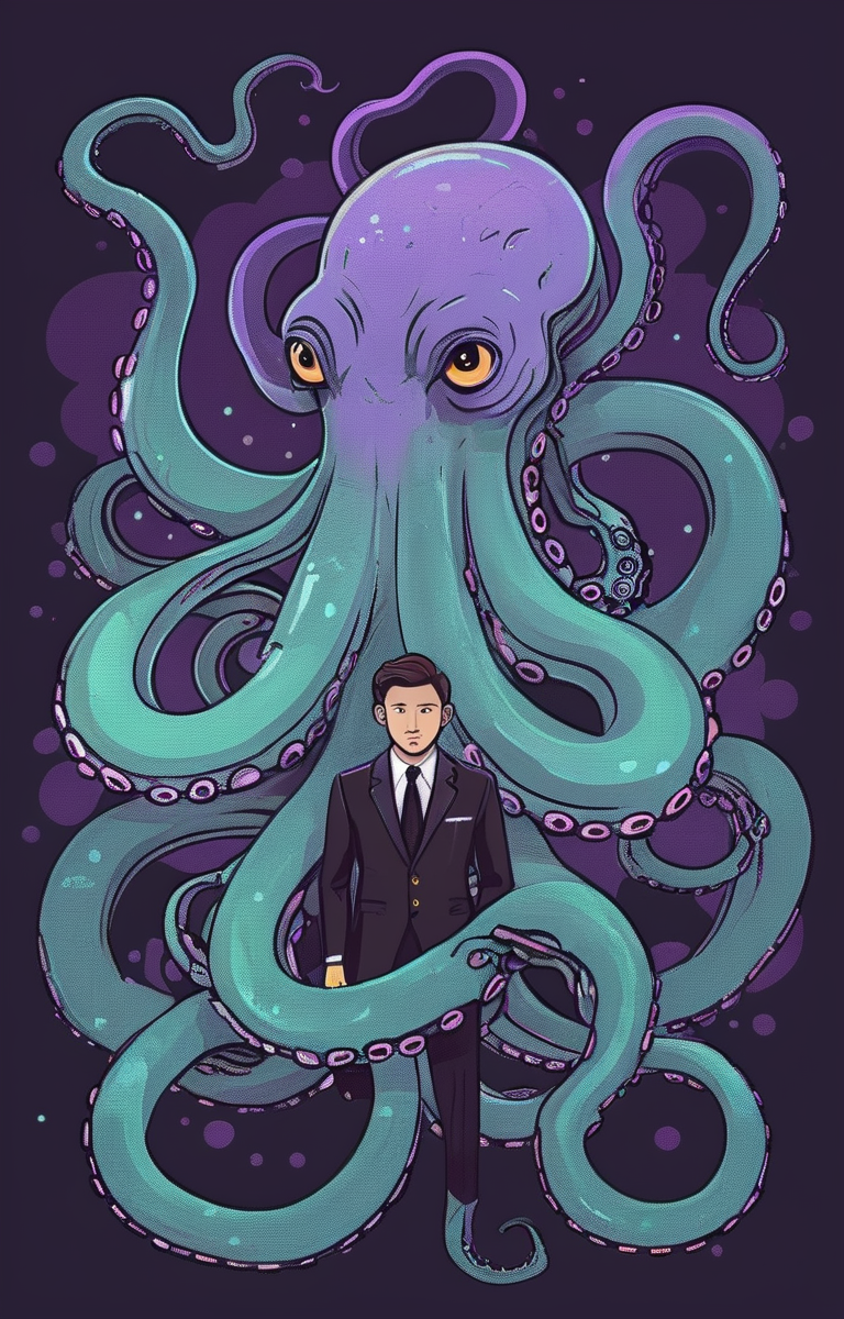 masterpiece,best quality,<lora:tbh30-sdxl:0.9>,illustration,tentacles,csulu, animals